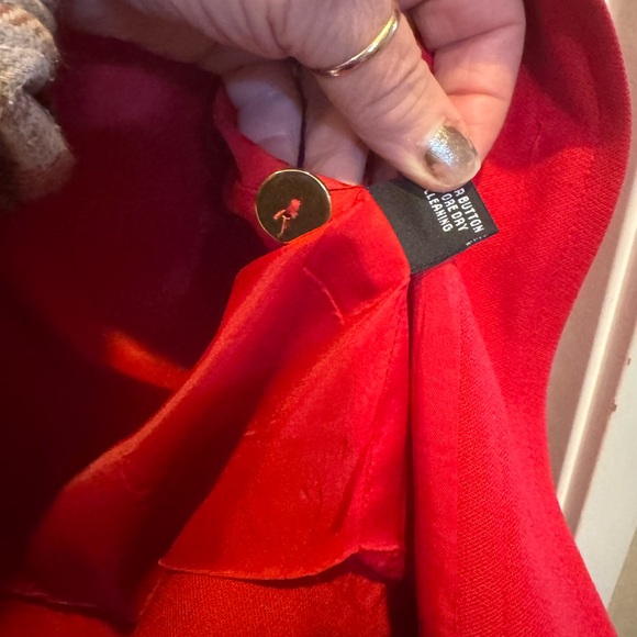 Linda Allard  for Ellen Tracy Vintage Red Jacket - Picture 11 of 14